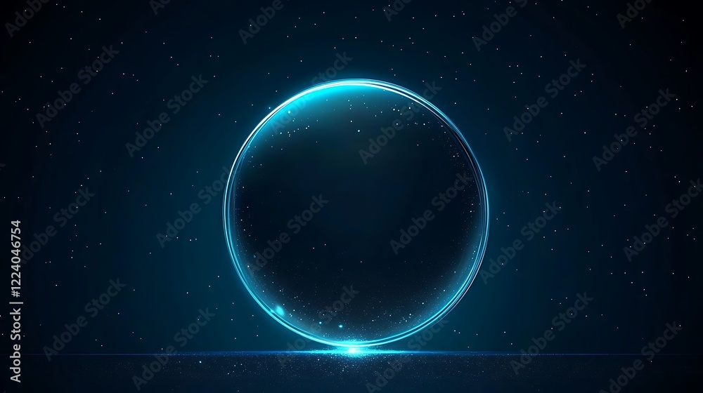 Glowing Orb in a Dark Cosmic Background Glowing Orb in a Dark Cosmic Background