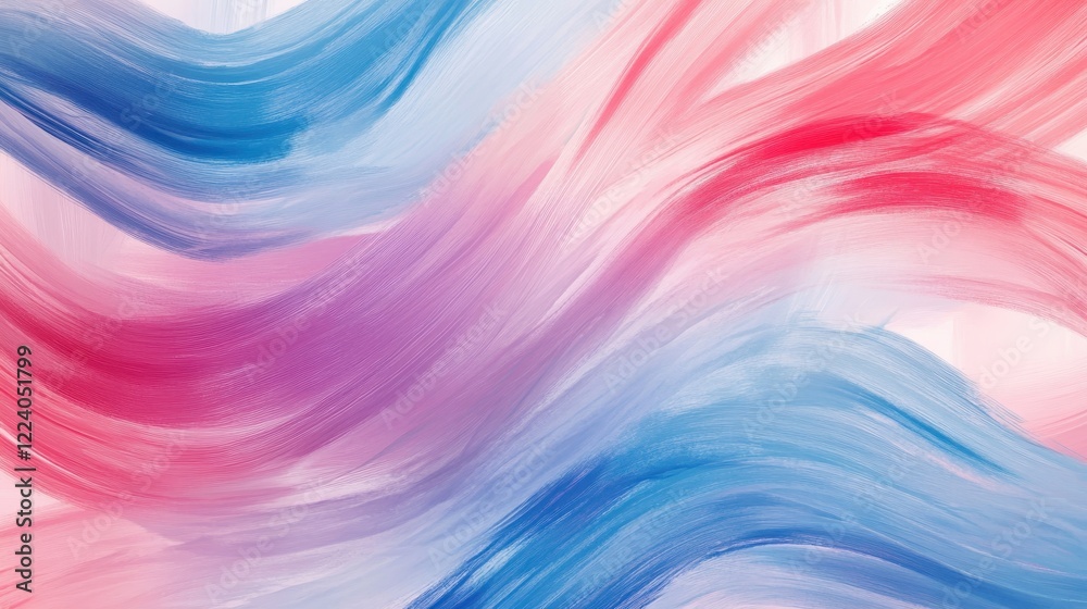 Fototapeta premium Abstract Pastel Wave Painting.