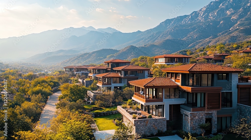 New luxury development with scenic mountain views, modern architecture, and upscale amenities New luxury development with scenic mountain views, modern architecture, and upscale amenities