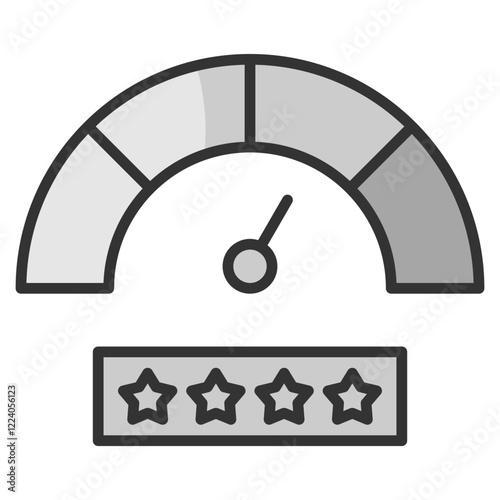 Rating Scale  Icon Element For Design