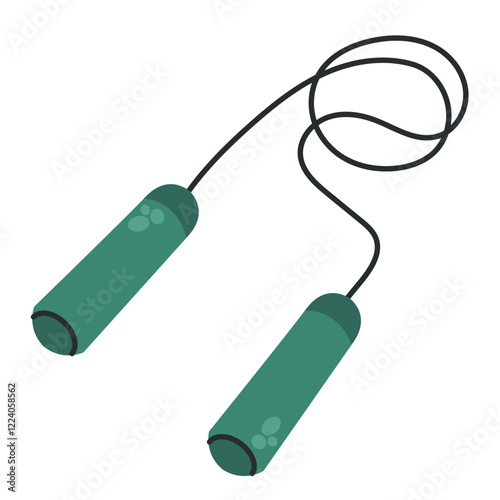 Jump Rope Fitness Equipment Illustration