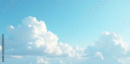 Soft white clouds drifting across a pale blue sky, blue, gradient, atmospheric