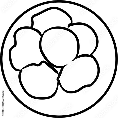 klepon Nusantara Cuisine coloring page