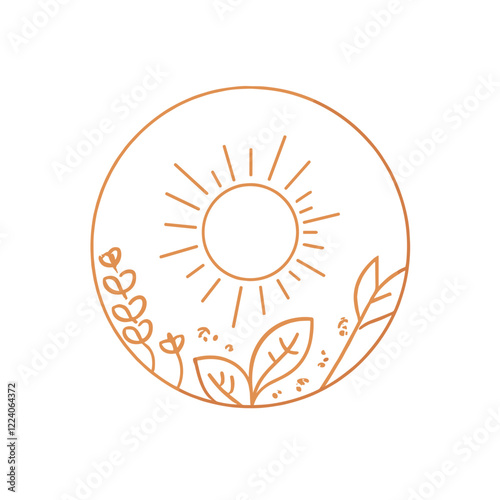 Simple Circle Mark: Nature's Minimalist Embrace