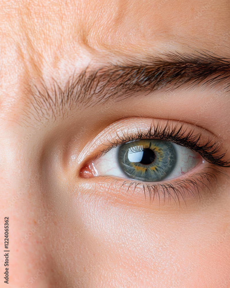 Close up of person worried eyes, showing detail and emotion Close up of person worried eyes, showing detail and emotion