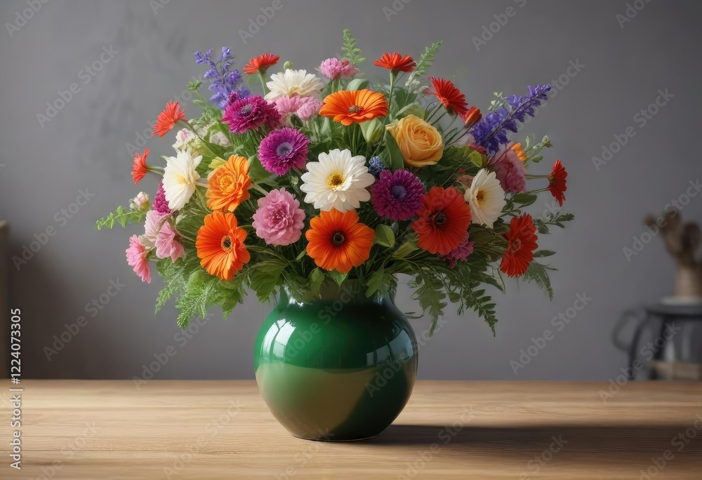 A vase filled with fresh flowers and greenery, plant arrangements, vases, floral vases A vase filled with fresh flowers and greenery, plant arrangements, vases, floral vases