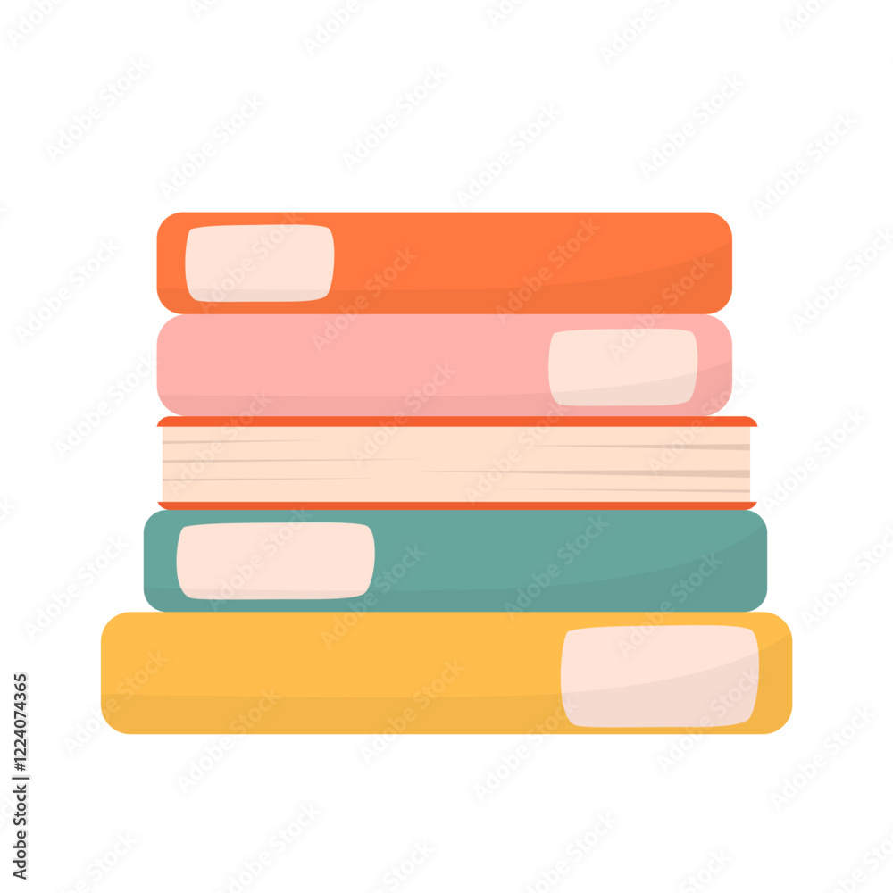 Back to School. Stack of Books Illustration Back to School. Stack of Books Illustration