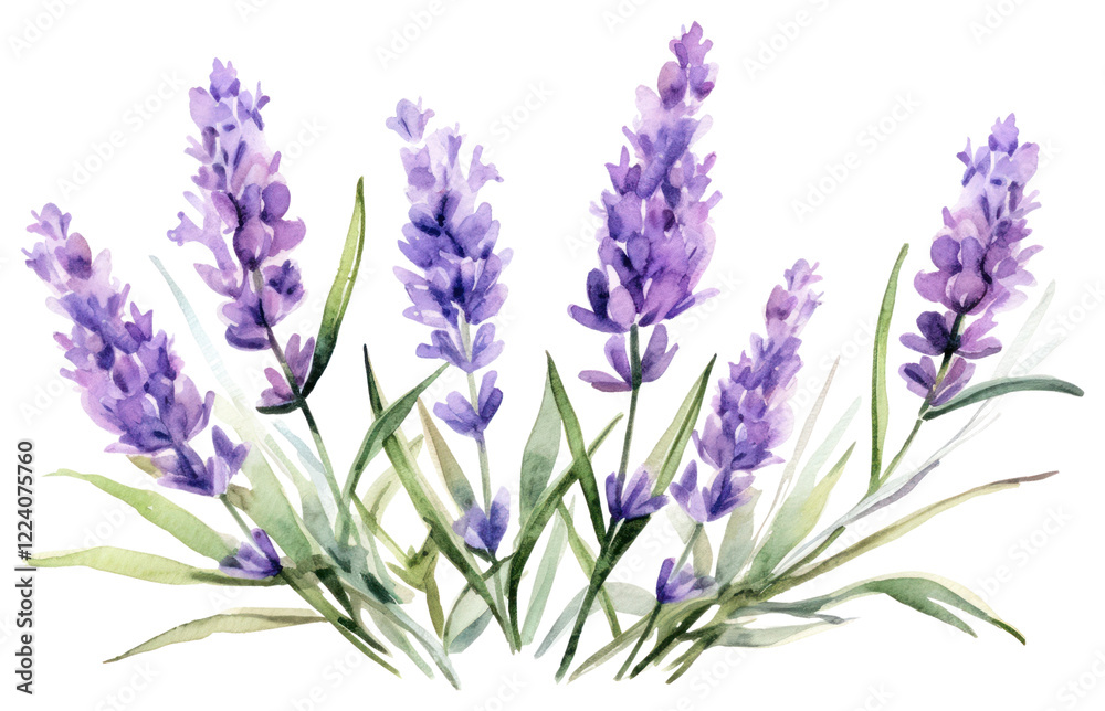 Obraz premium PNG Lavender blossom flower plant.