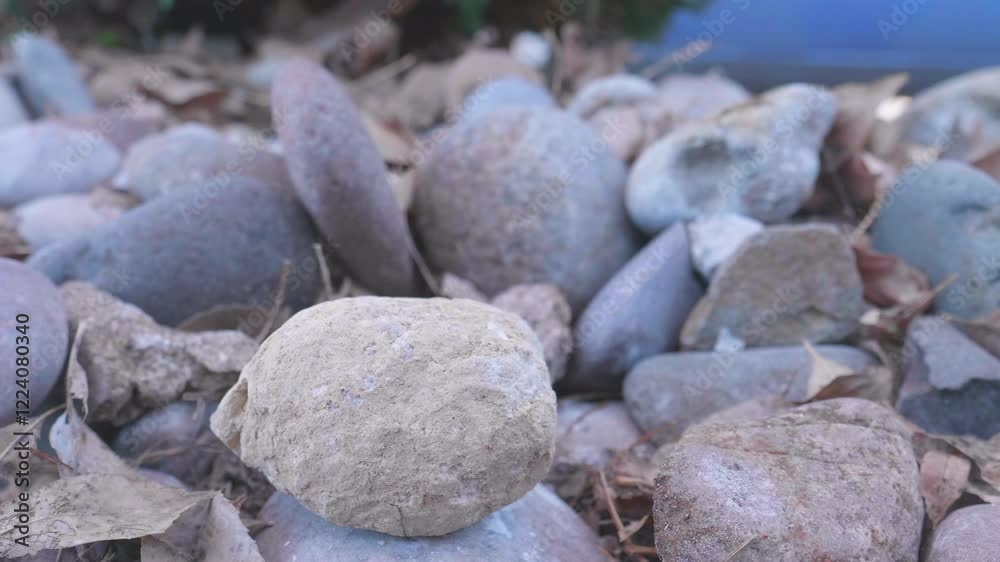 Breaking Open a Geode Rock Breaking Open a Geode Rock