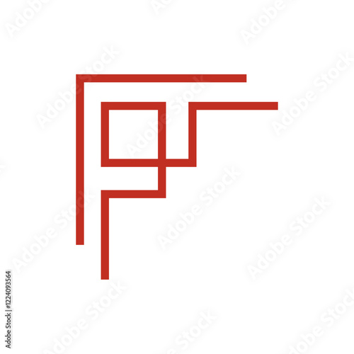 Chinese frame corner. Traditional Asian pattern. For decoration of banner, holiday card and Asian culture product. Vector illustration isolated on white background