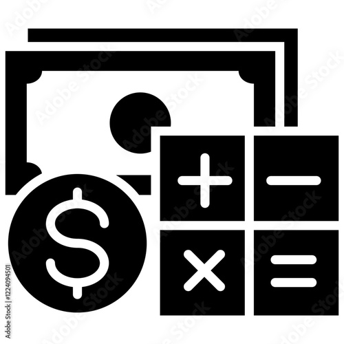 Finance Glyph Icon