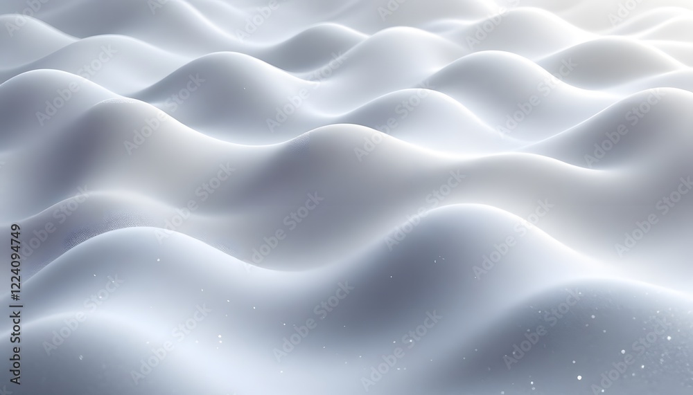 Obraz premium Serene White Wave Background Abstract Texture Image