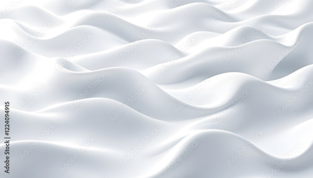 Fototapeta premium Abstract White Wave Background Texture Image