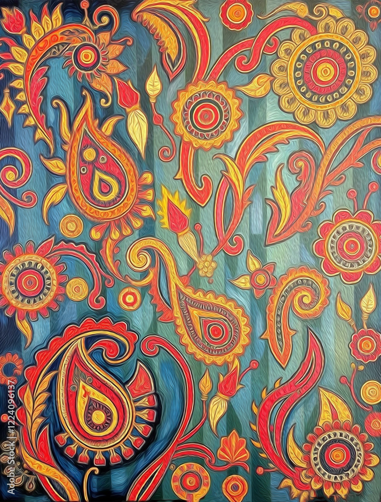 Fototapeta premium Pattern for fabrics, covers, leaflets, business cards, Happy Birthday cards, Wedding Invitations, for use in graphics