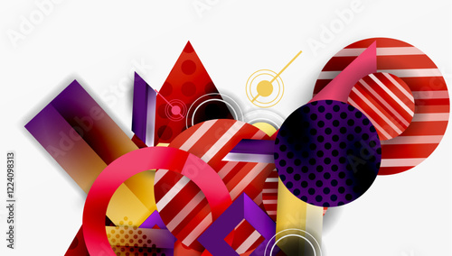 Dynamic complex geometric abstract background