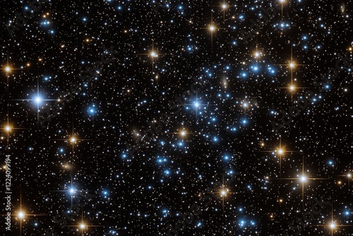 enchanting view of the cosmos, filled with countless stars, sparkling like diamonds in the night sky, with swirling galaxies and vibrant cosmic colors