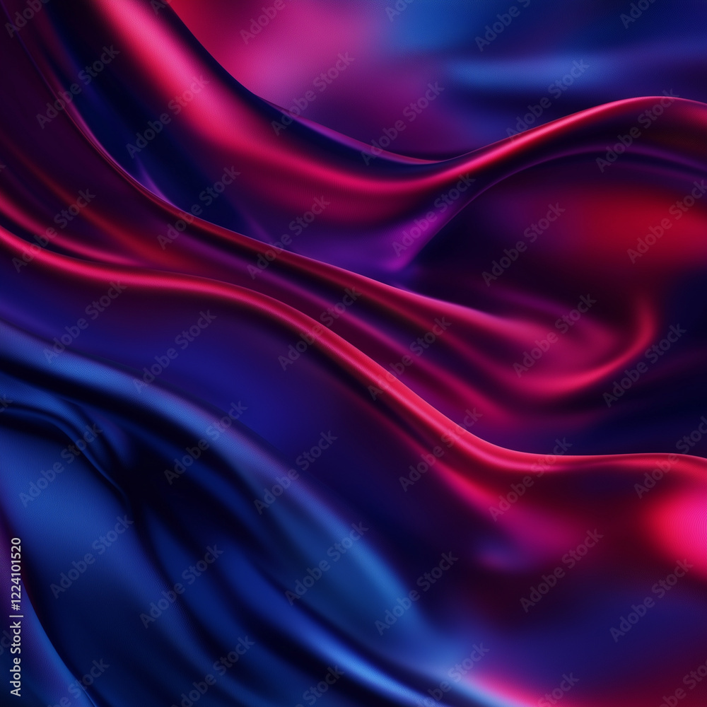 Obraz premium Abstract background with moving waves, generative AI illustration