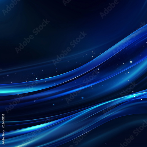Abstract background with moving waves, generative AI illustration