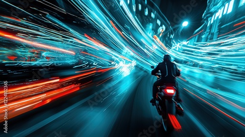 Night Ride: City Lights & Speed