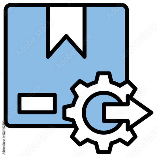 Output Blue Black Icon