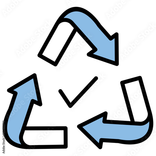 Recovery Blue Black Icon