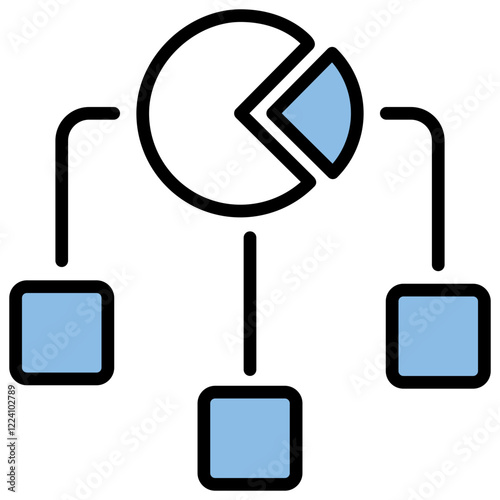 Allocation Blue Black Icon