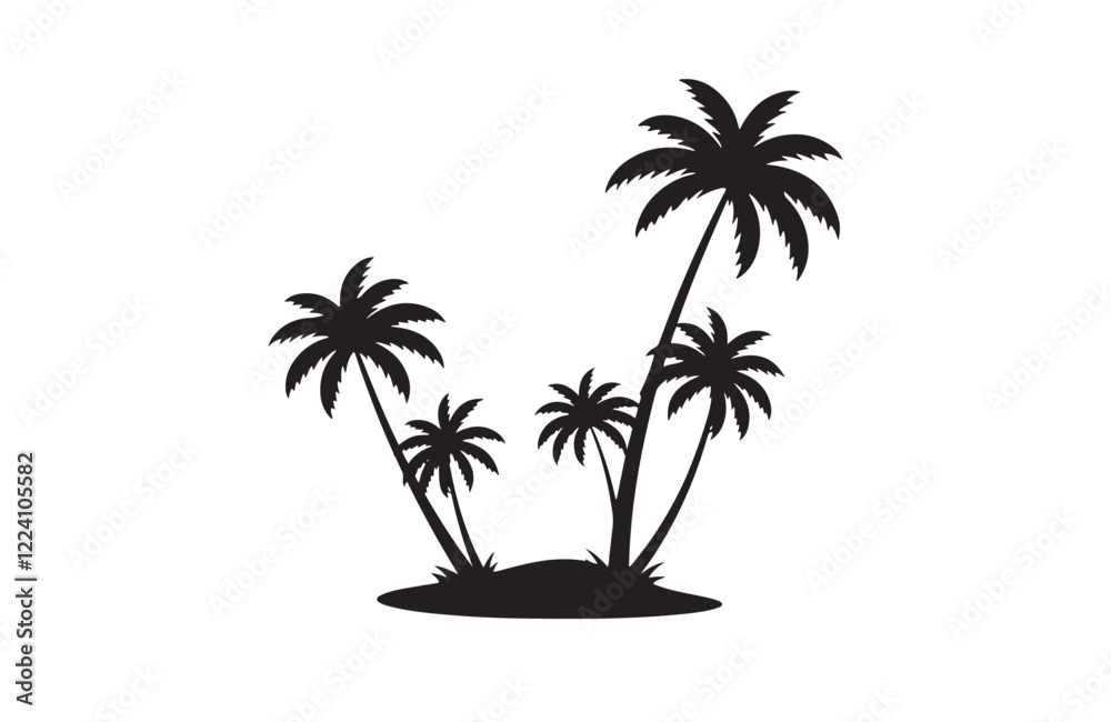 Elegant Palm Trees with Birds Flying Scene
Elegant Palm Trees with Birds Flying Scene