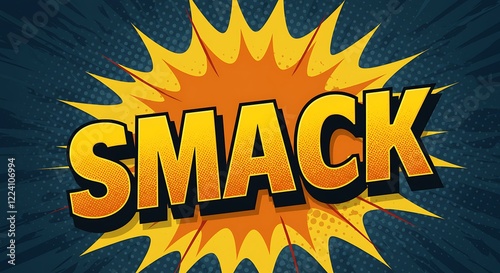 Dynamic Smack Comic Book Sound Effect Graphic