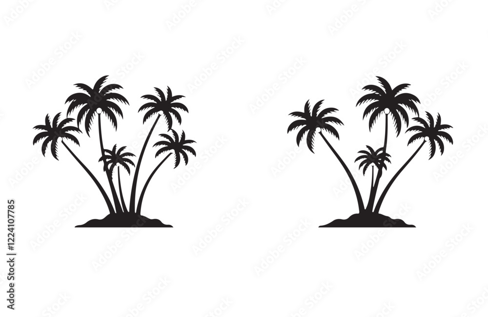 Elegant Palm Trees with Birds Flying Scene
Elegant Palm Trees with Birds Flying Scene