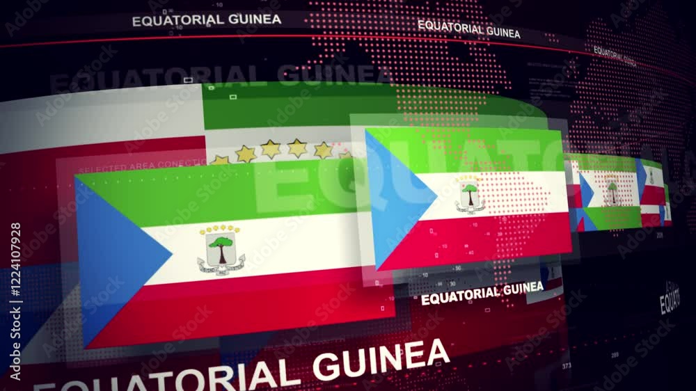 Equatorial Guinea Flag World News Intro