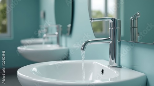 handwashing station with soap dispenser and clean water