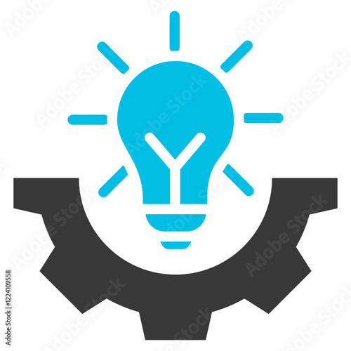 Knowledge Base Glyph Blue Grey Icon