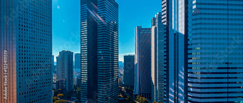 Skyscrapers in the cityscape of Shinjuku, Tokyo, Japan