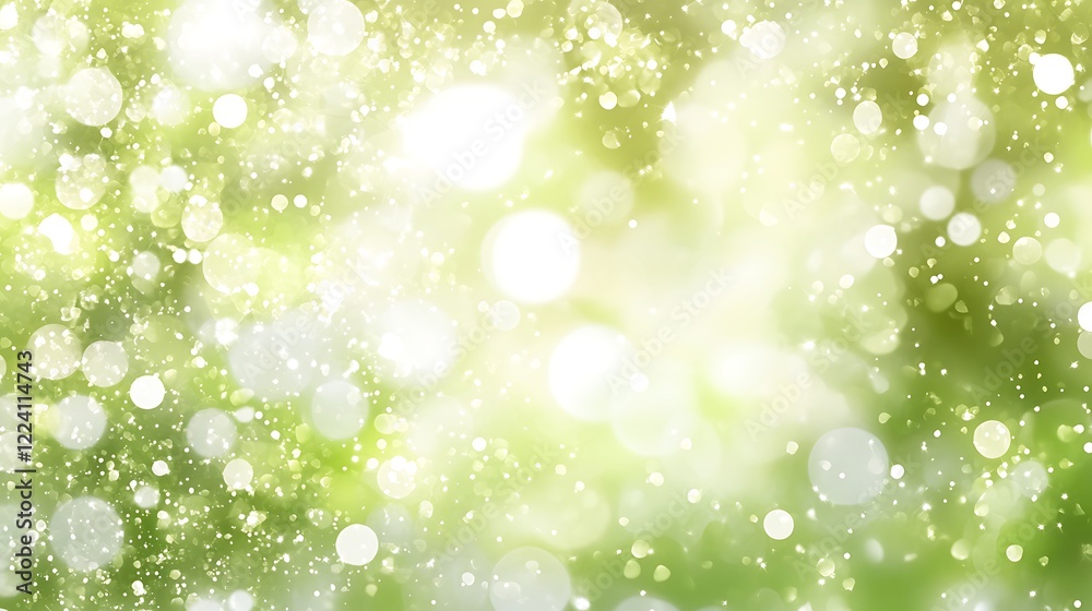 Abstract Green Background With Sparkling Lights Abstract Green Background With Sparkling Lights
