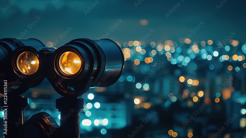 Night City View: Binocular Focus Night City View: Binocular Focus