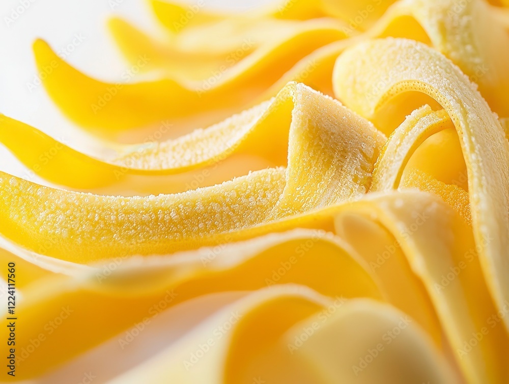 Close-up of Vibrant Yellow Banana Peel Textures and Curves Close-up of Vibrant Yellow Banana Peel Textures and Curves