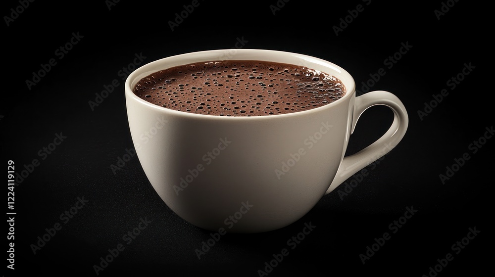 Hot coffee, studio shot, dark background, beverage Hot coffee, studio shot, dark background, beverage