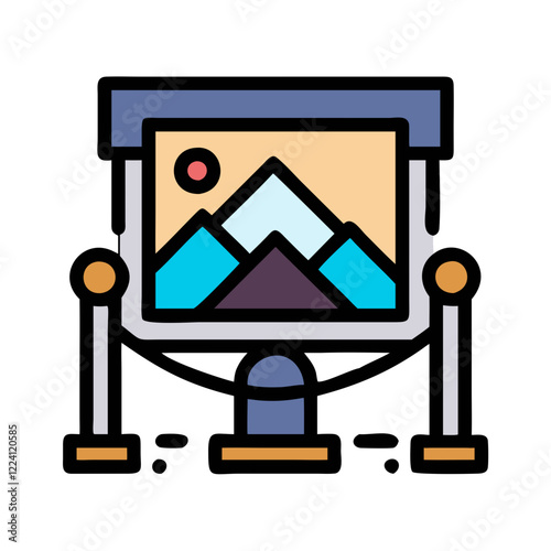 art gallery icon design