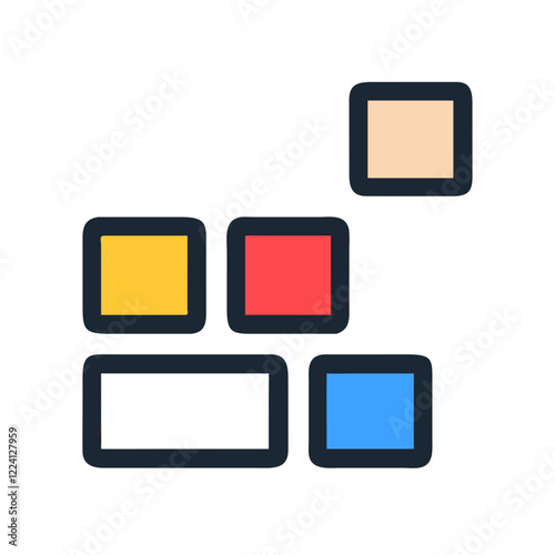 blocks icon design