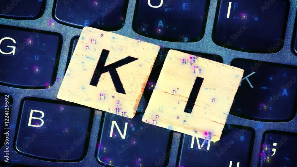Ein Computer und die Künstliche Intelligenz Ki