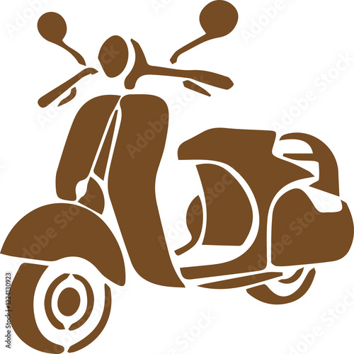 The motorbike design with color