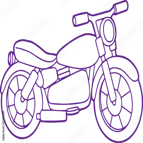 The motorbike design with color