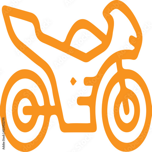 The motorbike design with color