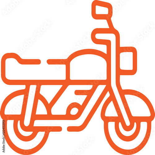 The motorbike design with color