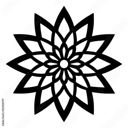 Minimalist Mandala Vector Design