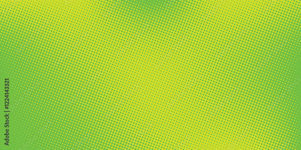 Obraz premium Dots halftone yellow green color pattern gradient texture background. vector ilustration
