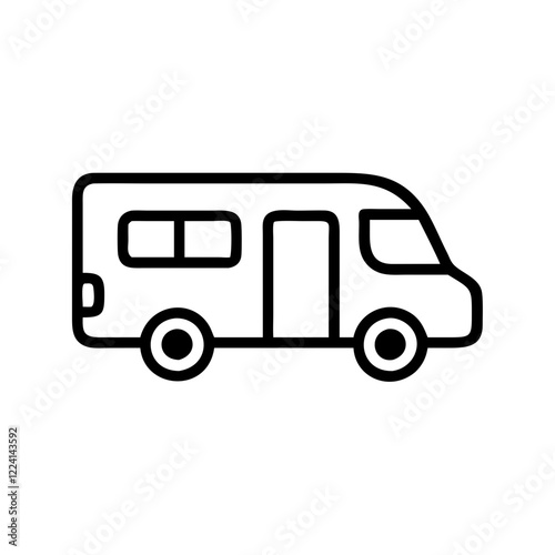 camper van icon design