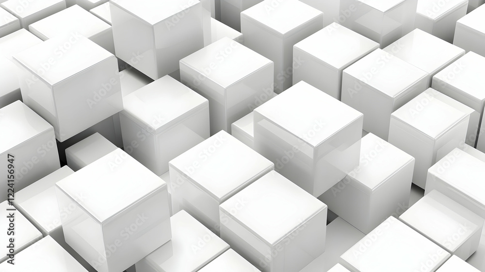 White cubes abstract background texture White cubes abstract background texture