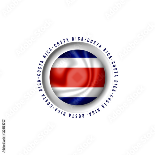 costa rica ,country flag vector with circular design Free Download costa rica ,country flag vector with circular design - GFXLoad