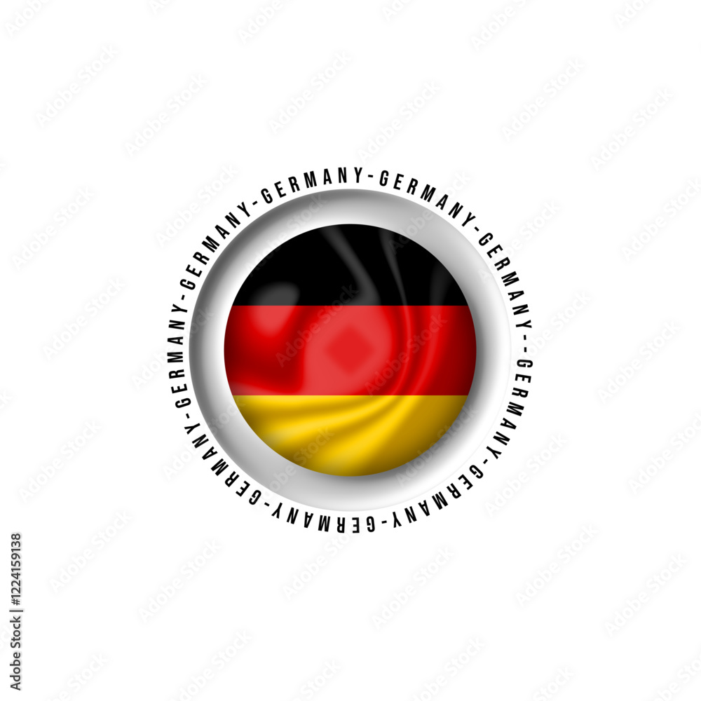 GERMANY ,country flag vector with circular design GERMANY ,country flag vector with circular design
